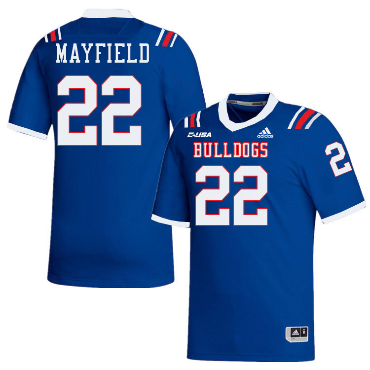 Jadon Mayfield Louisiana Tech Jersey,LA Tech Bulldogs Football Jerseys,Uniforms,Gears-Blue